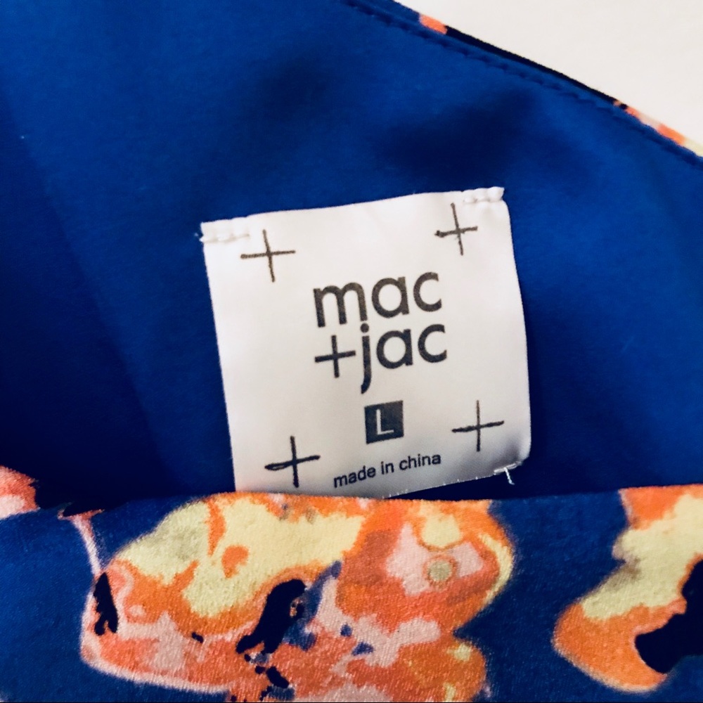 Mac + Jac breezy one-shoulder floral dress sz L - Picture 4 of 5